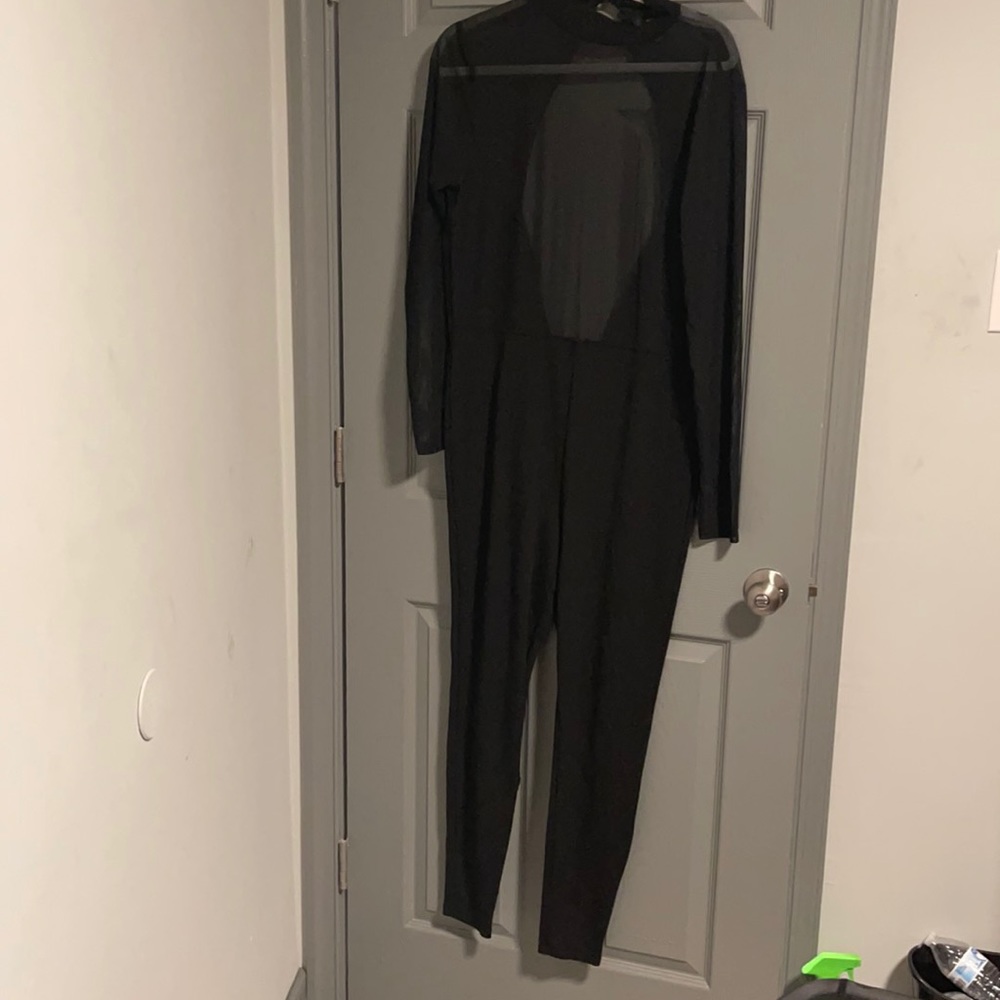 Long sleeve sheer top jumper.